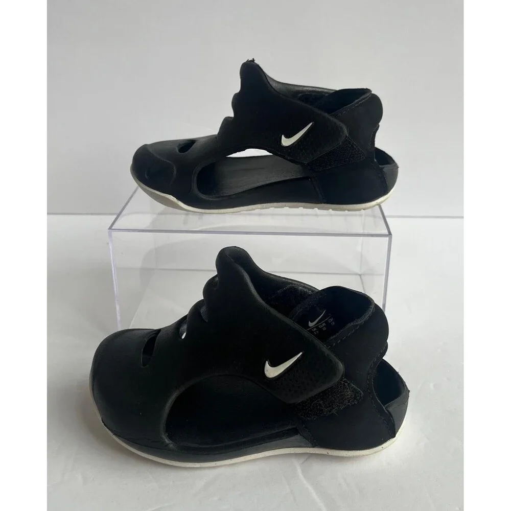Nike Sunray Protect 3 Kids Black Sandals Water Shoes US 6C EU 22